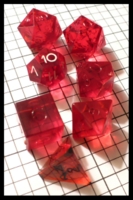 Dice : Dice - DM Collection - Armory Red Transparent 2nd Generation A Set